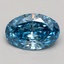 1.50 Ct. Fancy Vivid Blue Oval Lab Grown Diamond