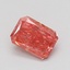 0.70 Ct. Fancy Vivid Pink Radiant Lab Grown Diamond