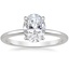 18K White Gold Adorned Petite Elodie Diamond Ring, smalltop view