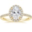 18K Yellow Gold Ballad Halo Three-Quarter Coverage Diamond Ring (1/3 ct. tw.), smalltop view