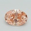 1.02 Ct. Fancy Intense Pink Oval Lab Grown Diamond