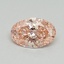 0.51 Ct. Fancy Intense Pink Oval Lab Grown Diamond