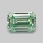 0.74 Ct. Fancy Vivid Green Emerald Lab Grown Diamond