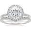 Platinum Cambria Diamond Ring (1/4 ct. tw.) with Flair Diamond Ring