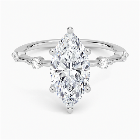 Platinum Aimee 1.4mm Diamond Ring