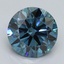 2.52 Ct. Fancy Vivid Blue Round Lab Grown Diamond