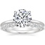 18K White Gold Petal Diamond Ring with Marseille Diamond Ring (1/3 ct. tw.)