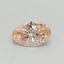 0.31 Ct. Fancy Intense Pink Oval Lab Grown Diamond