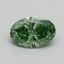 0.57 Ct. Fancy Vivid Pacific Green Oval Lab Grown Diamond