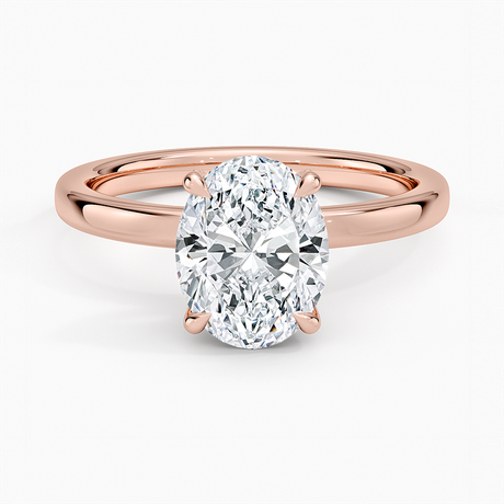 14K Rose Gold Lumiere 2mm Diamond Ring (1/8 ct. tw.)