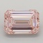 4.09 Ct. Fancy Intense  Pink Emerald Lab Grown Diamond