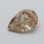 1.02 Ct. Light  Brown Pear Lab Grown Diamond