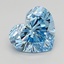 3.00 Ct. Fancy Vivid  Blue Heart Lab Grown Diamond