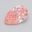 1.30 Ct. Fancy Vivid  Pink Pear Lab Grown Diamond