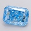 2.58 Ct. Fancy Vivid Blue Radiant Lab Grown Diamond