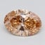 2.03 Ct. Fancy  Brown Oval Lab Grown Diamond