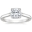 Platinum Luna 2mm Bezel Ring, smalltop view