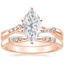 14K Rose Gold Chamise Diamond Ring (1/15 ct. tw.) with Lark Diamond Ring