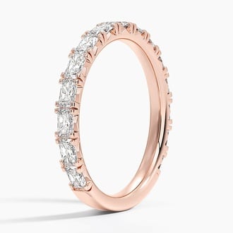 Nathalie Radiant Cut Lab Diamond Ring (7/8 ct. tw.) in 14K Rose Gold
