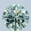 3.70 Ct. Fancy Intense  Green Round Lab Grown Diamond