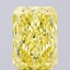 3.23 Ct. Fancy Vivid  Yellow Radiant Lab Grown Diamond