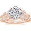 14K Rose Gold Summer Blossom Diamond Ring (1/4 ct. tw.) with Winding Willow Diamond Ring