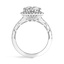 Hexagon Halo Diamond Ring, smallview