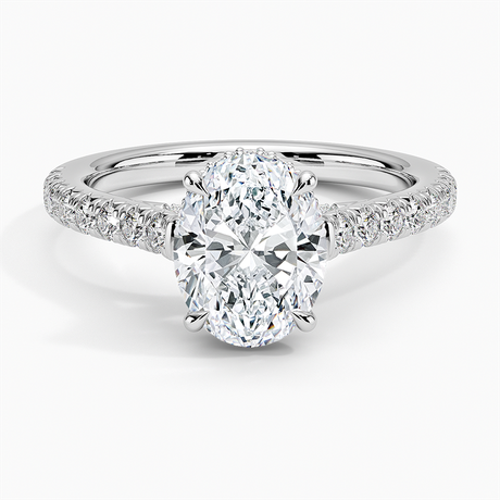 French Pavé Diamond Ring Setting