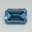 3.03 Ct. Fancy Vivid Blue Emerald Lab Grown Diamond