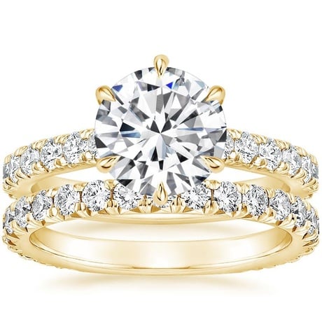 18K Yellow Gold Luxe Sienna Diamond Bridal Set (1 1/8 ct. tw.)