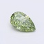0.58 Ct. Fancy Vivid  Green Pear Lab Grown Diamond