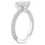 18K White Gold Micro Pave Diamond Ring (1/3 ct. tw.), smallside view