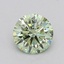 0.53 Ct. Fancy Intense Green Round Lab Grown Diamond