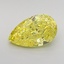 1.77 Ct. Fancy Vivid Yellow Pear Lab Grown Diamond