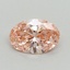 0.72 Ct. Fancy Vivid Pink Oval Lab Grown Diamond