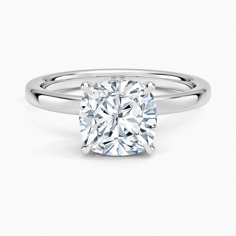 18K White Gold Lumiere 2mm Diamond Ring (1/8 ct. tw.)