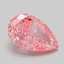 1.07 Ct. Fancy Vivid Pink Pear Lab Grown Diamond