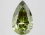 3.08 Ct. Fancy Vivid Green Pear Lab Grown Diamond