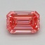 0.84 Ct. Fancy Vivid Pink Emerald Lab Grown Diamond