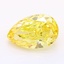 1.21 Ct. Fancy Vivid Yellow Pear Lab Grown Diamond