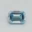 0.43 Ct. Fancy Intense Blue Emerald Lab Grown Diamond