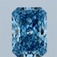 1.61 Ct. Fancy Vivid Blue Radiant Lab Grown Diamond