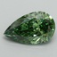 5.10 Ct. Fancy Vivid Green Pear Lab Grown Diamond