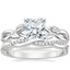 Platinum Budding Willow Ring with Petite Twisted Vine Diamond Ring (1/8 ct. tw.)