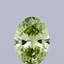 0.34 Ct. Fancy Vivid  Green Oval Lab Grown Diamond