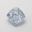 1.15 Ct. Fancy Intense  Blue Cushion Lab Grown Diamond