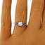 The Andromeda Ring, smalltop view on a hand