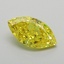 0.87 Ct. Fancy Vivid Yellow Marquise Lab Grown Diamond