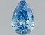 1.05 Ct. Fancy Vivid Blue Pear Lab Grown Diamond