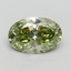 1.03 Ct. Fancy Vivid Green Oval Lab Grown Diamond